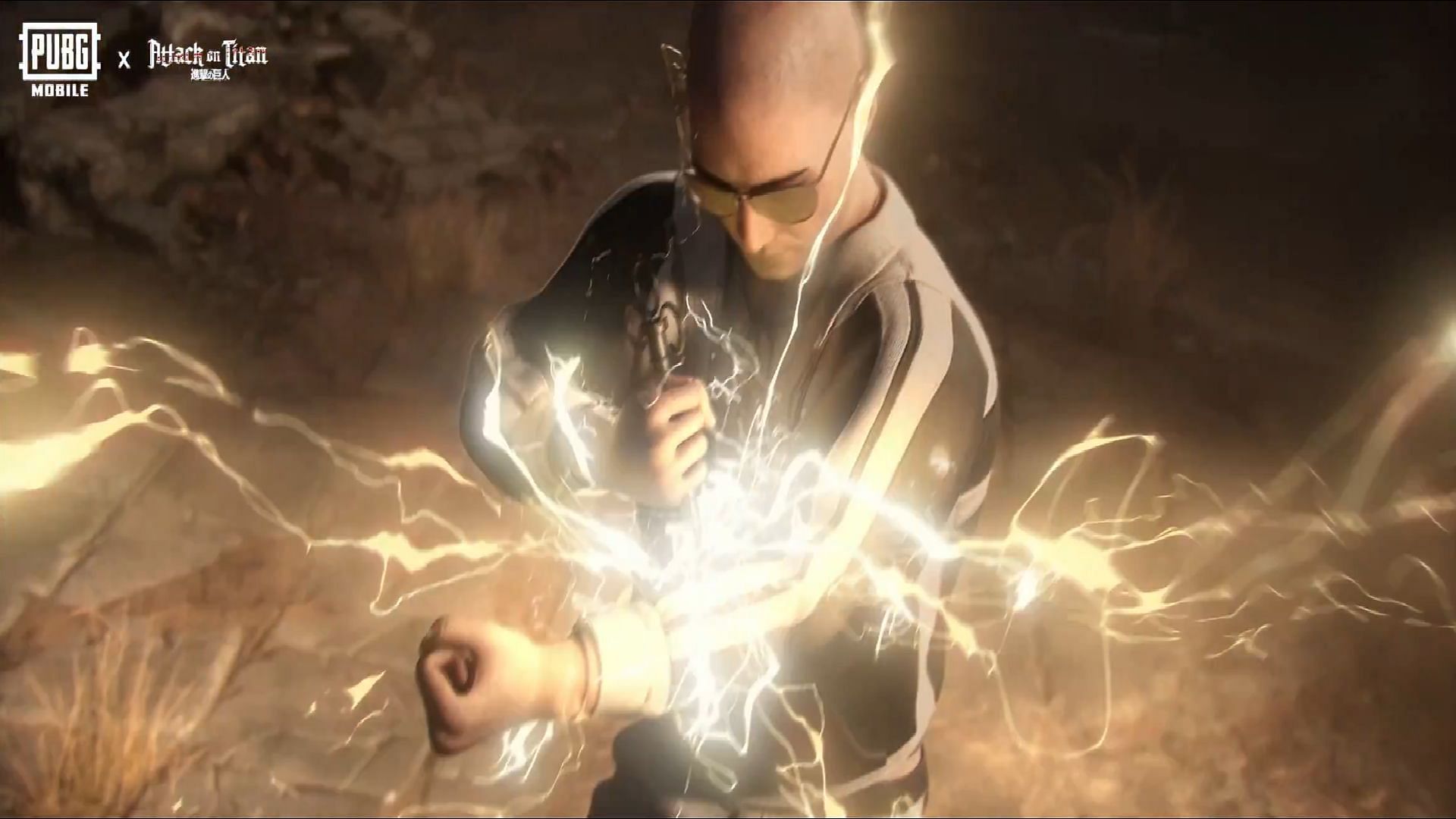 PUBG Mobile x AOT trailer showing players using Titan Serum to transform into a Titan (Image via Tencent Games)